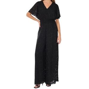 Vince Camuto Black Lace Jumpsuit